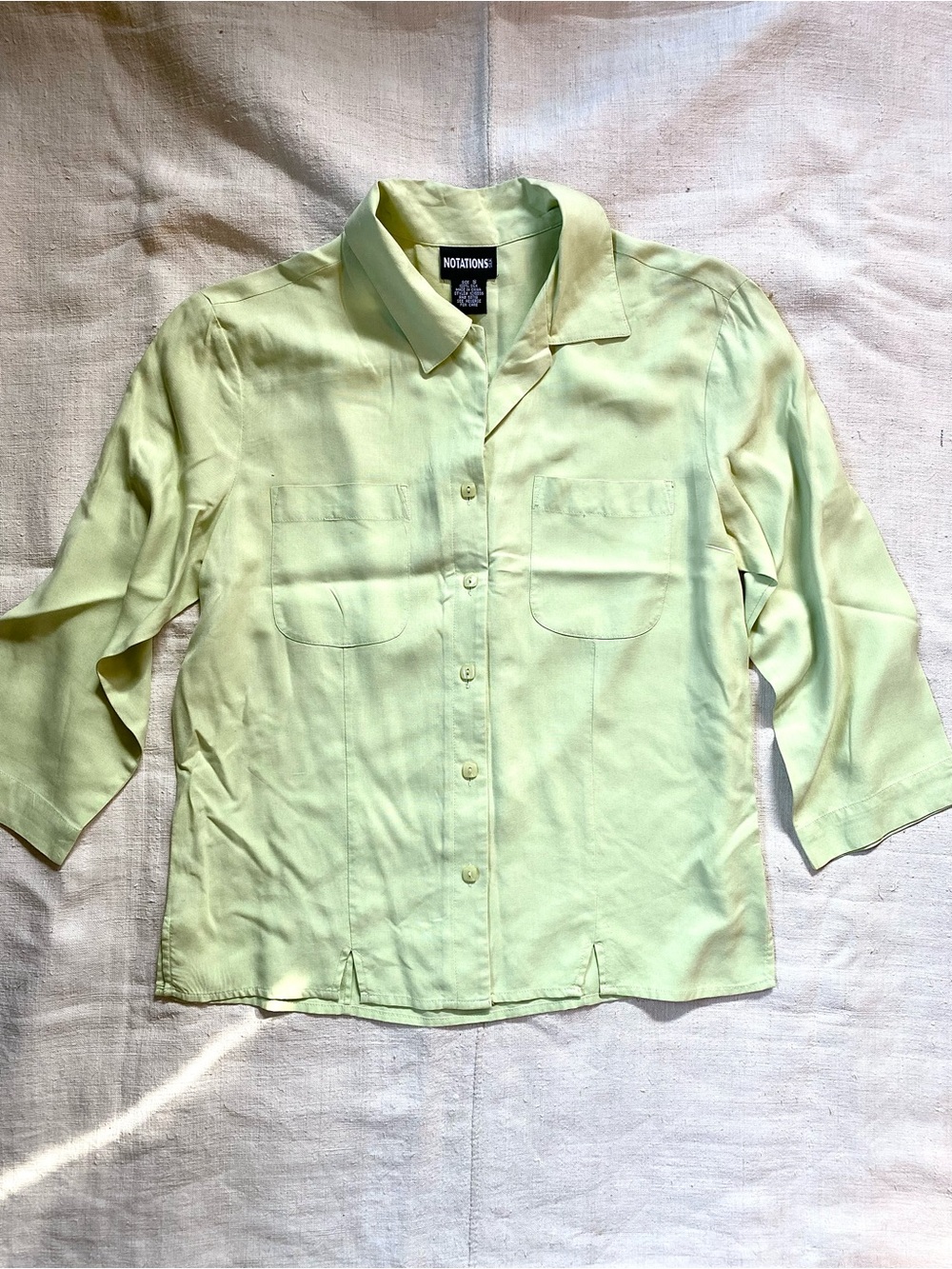 VTG Pure Silk Button Down Blouse